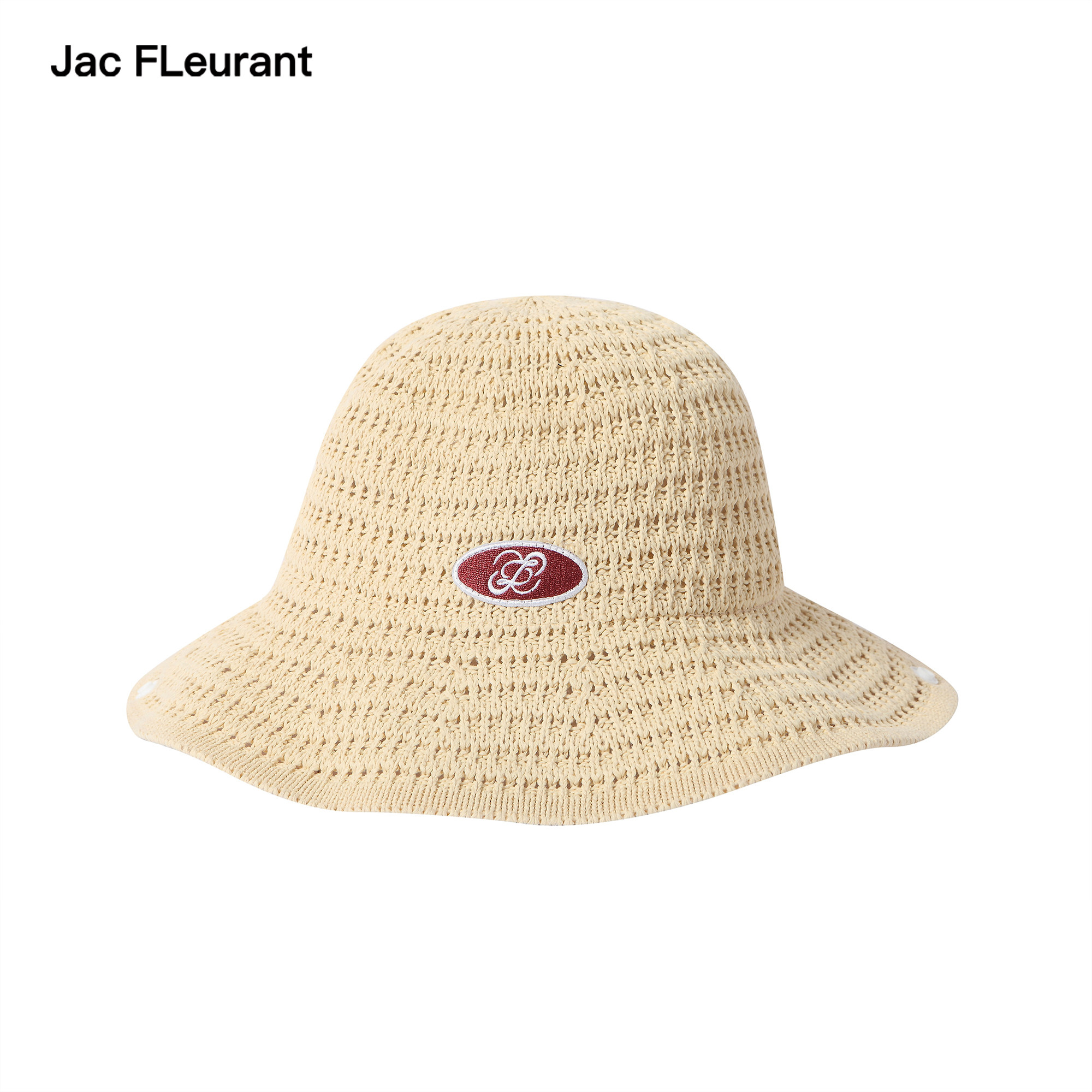 JAC FLEURANT2026夏季新款编织两戴渔夫帽女士圆顶休闲镂空遮阳