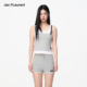 JAC 套装 FLEURANT春夏新品 假两件皮带扣背心短裤