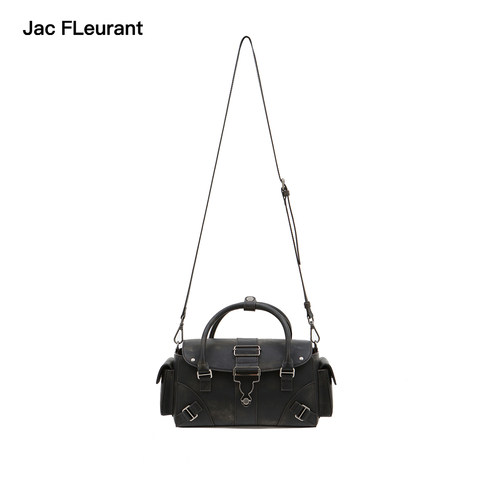 JAC FLEURANT 春夏新品做旧擦色背带扣立体口袋肩包手拎包