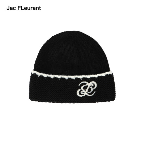 JAC FLEURANT【林允 林小宅同款】秋冬刺绣撞色边冷帽百搭时尚