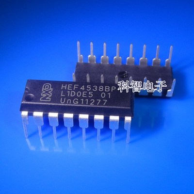 一只也可直拍HEF4538BP MC14538BCP CD4538BCN DIP16 全新原装
