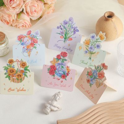 HOSYLOVE花团锦簇折叠小贺卡