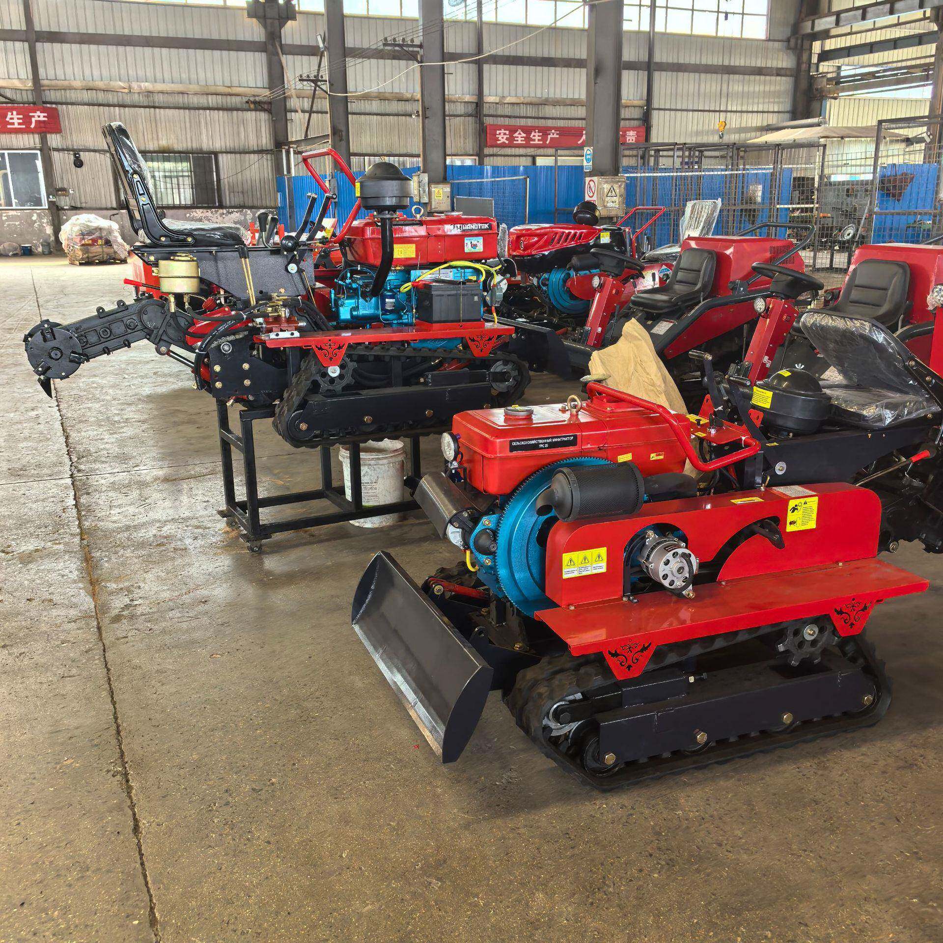 35马力柴油微耕机 多功能履带旋耕机 果园开沟起笼回填设备