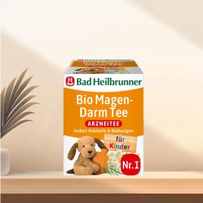 「全场300包邮」德国发货Bad Heilbrunner12个月+有机肠胃茶14.4g