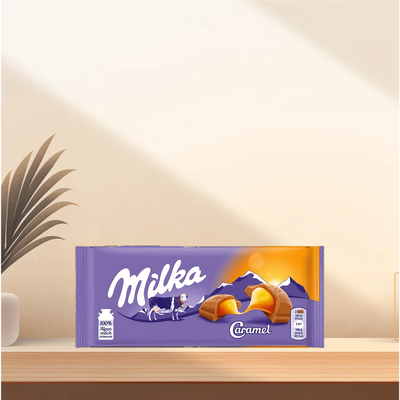 「全场300包邮」德国发货Milka妙卡焦糖夹心牛奶巧克力100g