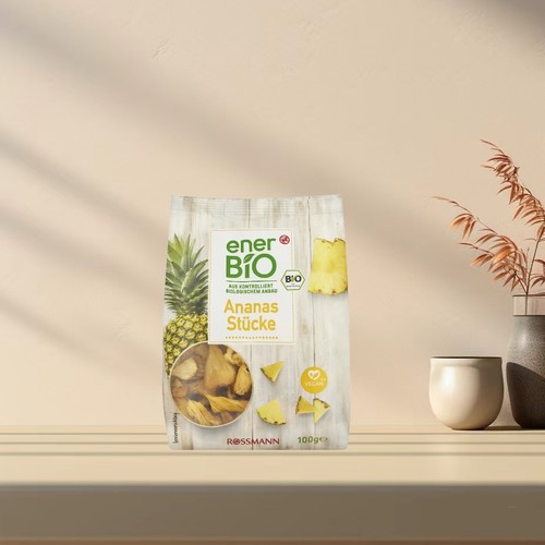 「全场满300包邮」德国发货ener bio有机菠萝片100g