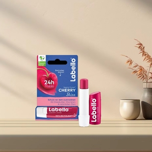 「全场满300包邮」德国发货Labello闪闪樱桃唇膏4.8g