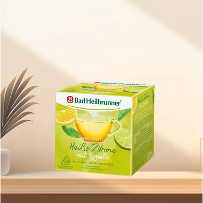 「全场满300包邮」德国发货Bad Heilbrunner热柠檬茶37.5g(15袋）