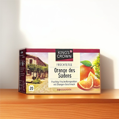 「全场满300包邮」德国发货king's crown南方之橙果茶40g