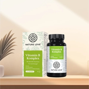 「全场满300包邮」德国发货Nature love复合维生素B片90粒42g
