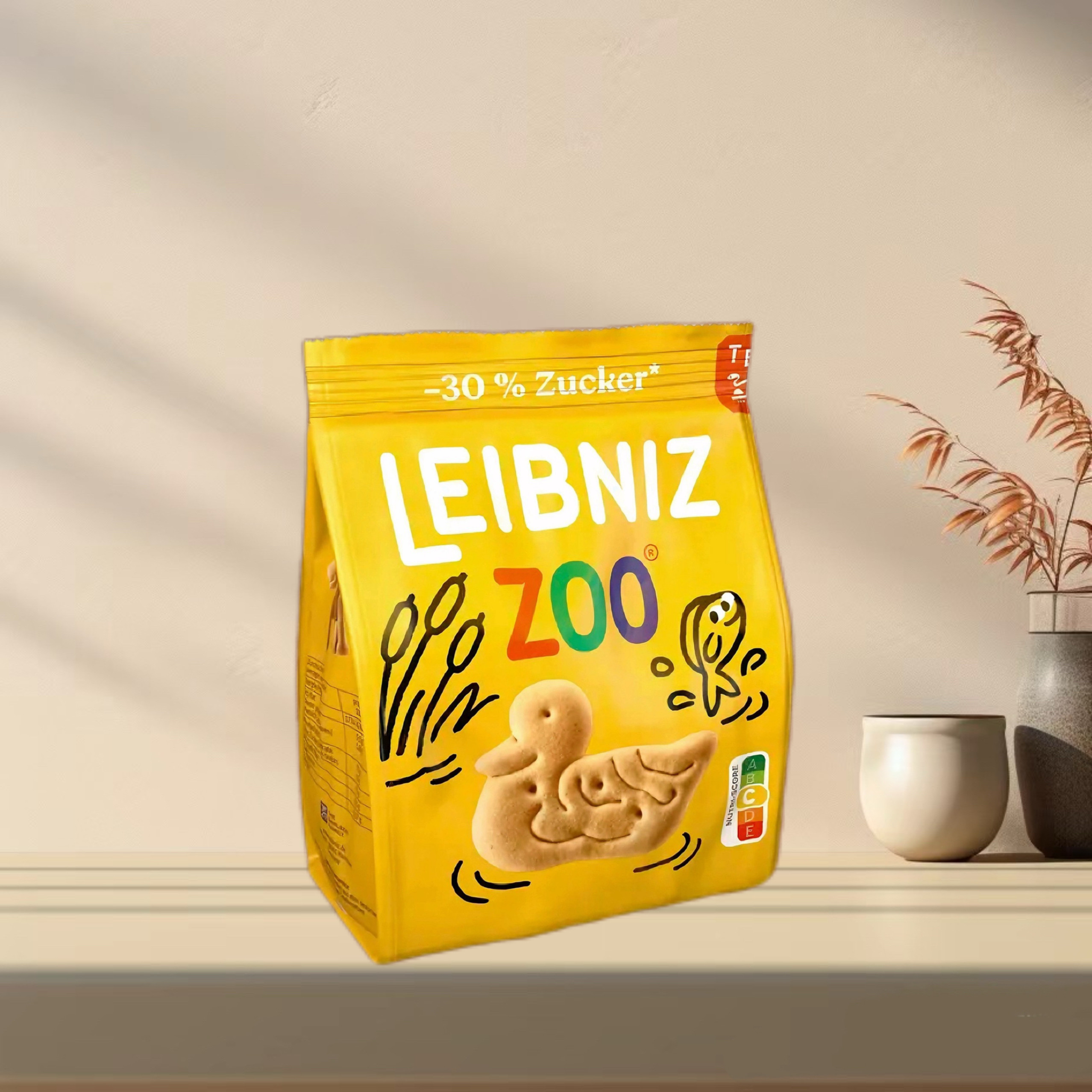 「全场满300包邮」德国发货Leibniz莱布尼茨动物园黄油曲奇125g