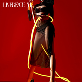 组合 套装 涞觅迷雾网纱性感镂空连衣裙 蝉翼文胸内裤