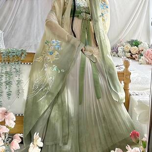 女重工刺绣大袖衫诃子裙新款超仙古代裙唐朝古装成人绝美襦裙汉服