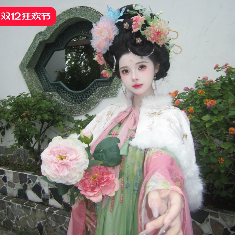 新中式冬汉服，绒暖雅致显国风