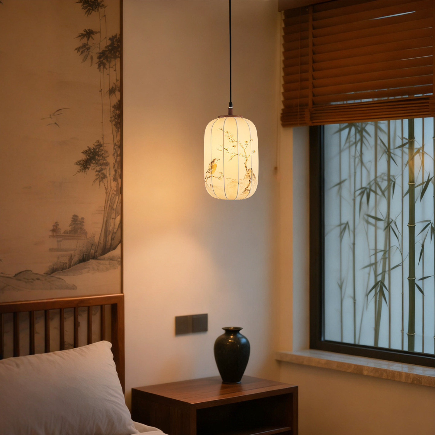 宋式美学吊灯中国风禅意客厅卧室书房灯中古风灯笼茶楼布艺过道灯,家装灯饰光源,床头/玄关/吧台/过道吊灯,淘宝优惠券,粉丝福利购,淘宝优惠卷