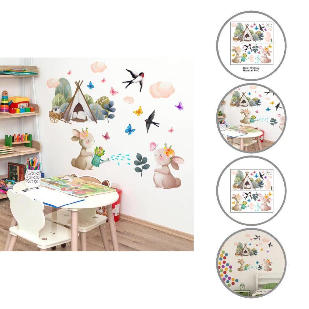 Fashionable Wall Decal Rabbit Pattern Removable Car Window