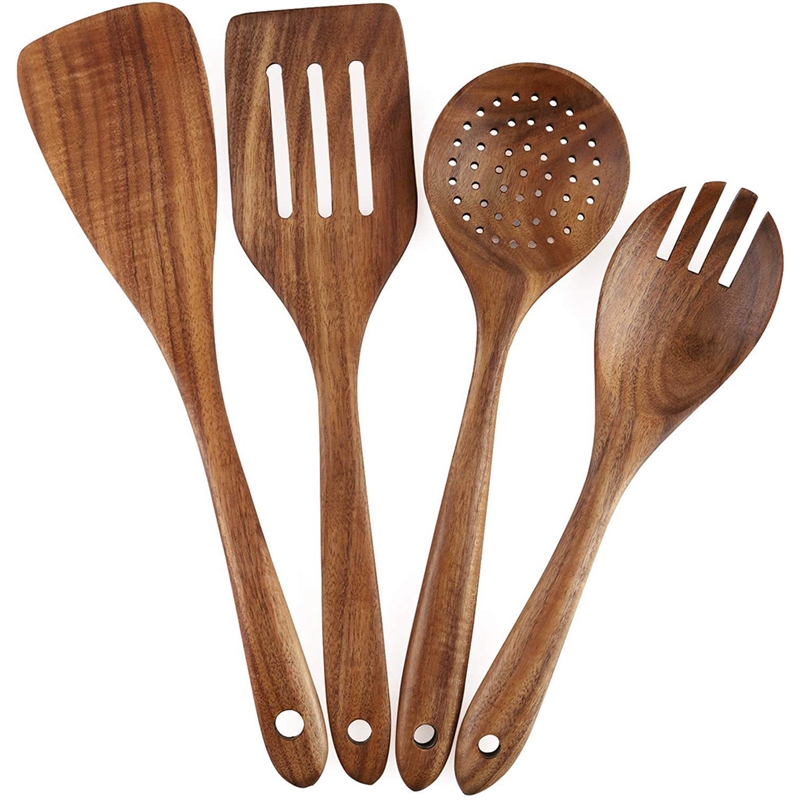 Wooden Kitchen Utensils Set Wood Kitchen Utensil Set For