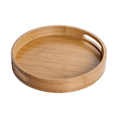 Serving Tray Bamboo Wood Party Dining Room Kitchen Banquet