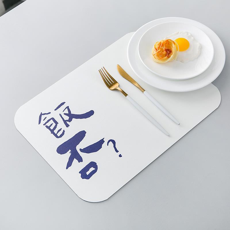 【皮革】日式文字杯垫隔热垫日式餐垫碗垫桌垫防水免洗可定制垫子