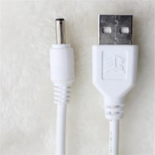 台灯充电线圆孔圆头口luna通用usb转dc3。5mm电源数据线dc5v5。