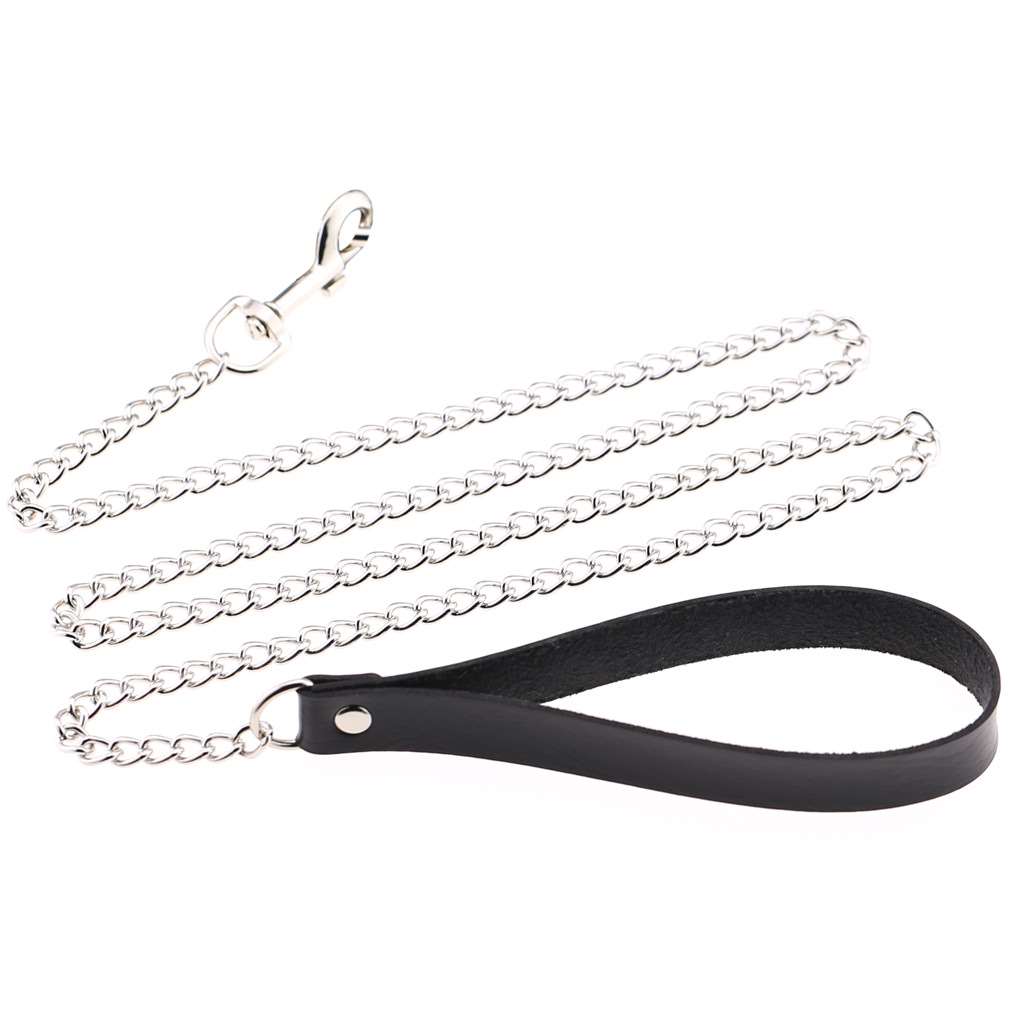 Gothic leather leash dog leash dog leash pet leash twistable