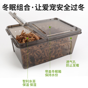 乌龟冬眠用品饲养箱盒子冬天保温爬宠垫材保湿黄缘巴西龟过冬专用