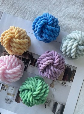 Woolen Ball Candle Mold Geometric Candle Mould Handmade Sili