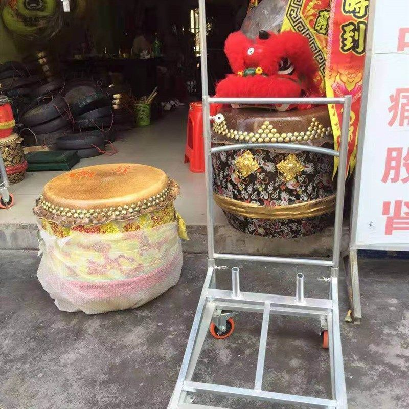 极速包邮高端不锈钢14寸16寸18寸20寸通用方形鼓架醒狮鼓战鼓佛山