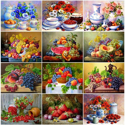 好货EverShine DIY Diamond Painting Fruit Full Square Diamond