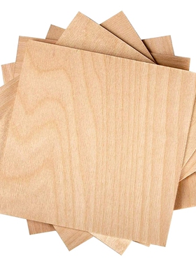 好货1/8X12x12inch Wood Board Pack Of 6,For Arts And