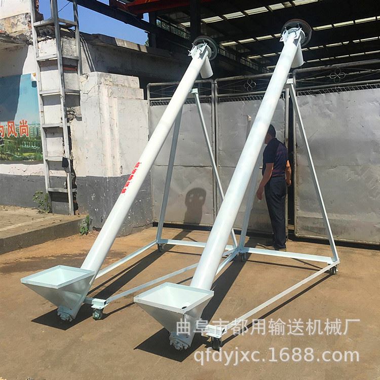 螺旋输送机下吊瓦 干粉螺旋提升机 倾斜式螺旋提升机