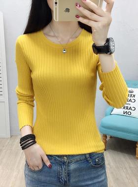 Woman Sweaters Chandails Autumn Winter round Neck Long Sleev