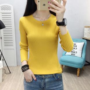 Woman Sweaters Chandails Autumn Winter round Neck Long Sleev
