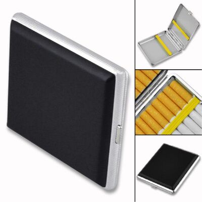 好货2022 Sale Classic Leather &amp Alloy Cigarette Case Box