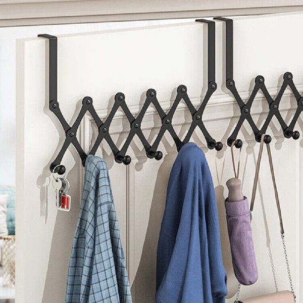 Hooks Over The Door 6 Hooks Home Bathroom Organizer Rack