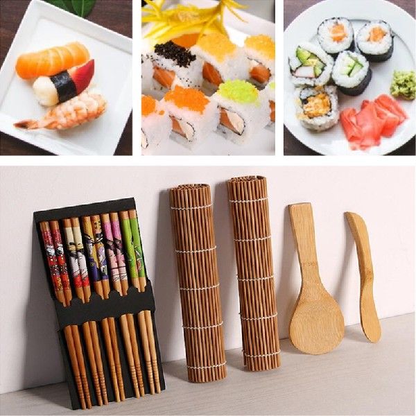 9 PCS/Set Japanese DIY Sushi Maker Set Rice Kitchen Sushi