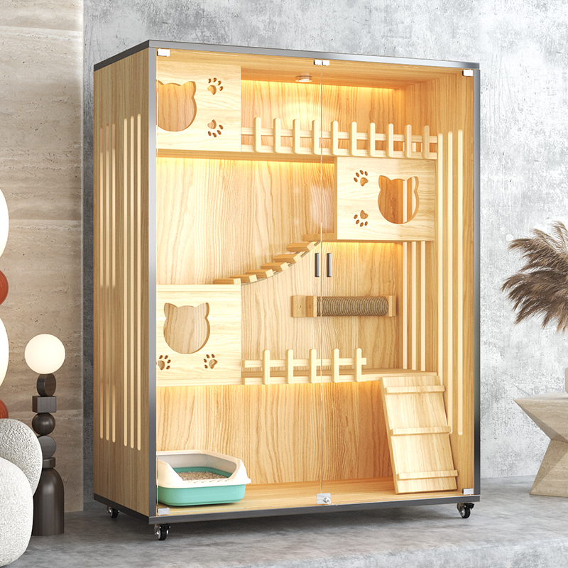 猫笼家用猫笼子室内超大自由空间一体猫屋猫咪笼子屋舍猫窝猫别墅