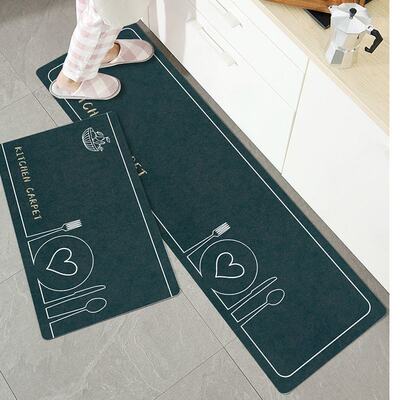 Kitchen u floor mat absorbent non-slip and oilproof stain-