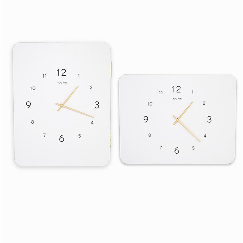 北欧风电表箱装饰画带钟表竖款时钟空气开关电闸配电箱遮挡免打孔