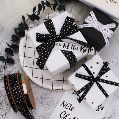 Highgrade ribbon valentine's day gift box packaging rib