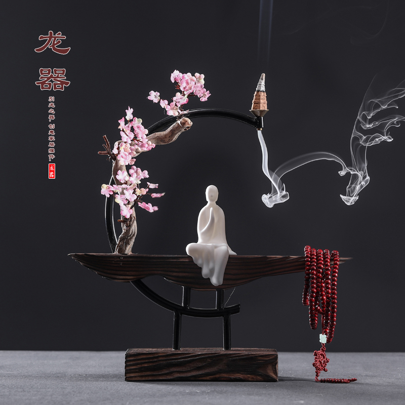 新中式禅意玄关风化木枯木摆件创意根雕工艺品客厅电视柜软装饰品