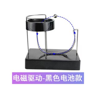网红木质Kinetic Art钢球永动机动力学艺术创意钢珠小球循环摆件