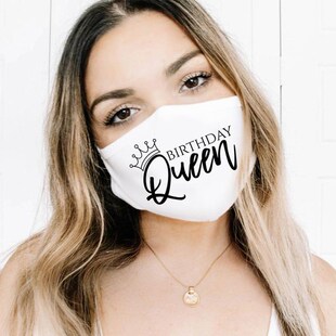极速Birthday sash queen 21st mask 30th 16th 50th 60th 40th