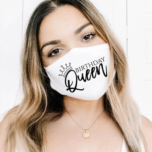 极速Birthday queen sash mask 16th 21st 30th 40th 50th 60th 7