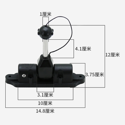 塑料船 pe船铝船桨锁 铁船木船万向桨座 玻璃钢船快艇划桨支架