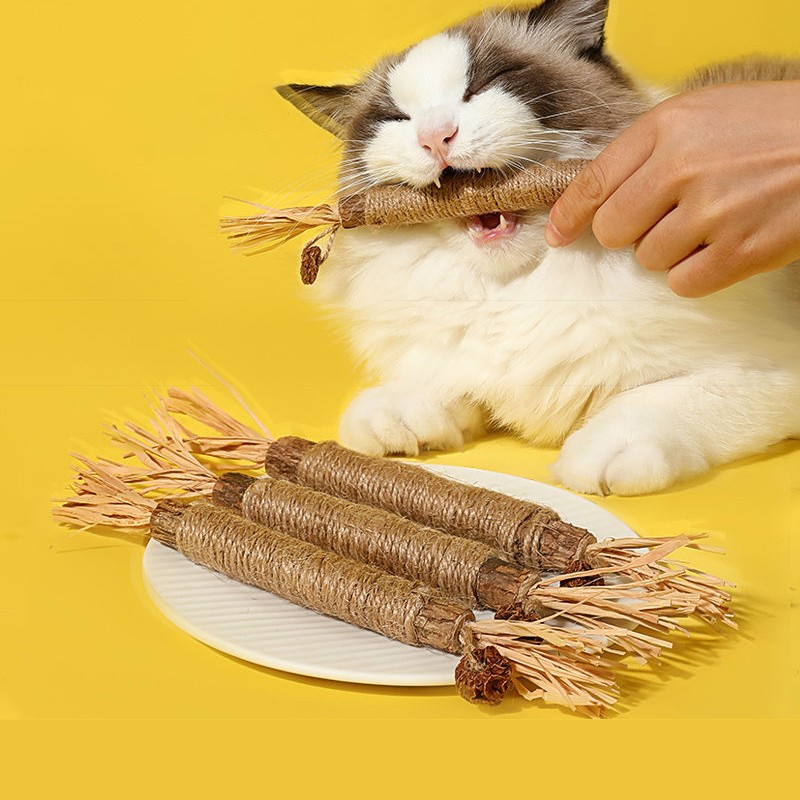 胖东来木天蓼磨牙棒猫玩具自嗨解闷耐咬猫薄荷球逗猫棒猫咪用品猫