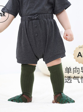 Oak mont宝宝短裤夏季薄款婴幼儿大PP裤女童休闲裤子宽松透气外穿