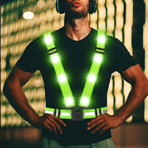 骑行LED闪光灯反光背心