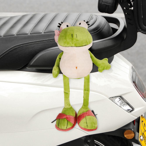 爱玛爱朵qb33电动车装饰品公仔卫士ab51车尾毛绒玩偶挂件配件摆件
