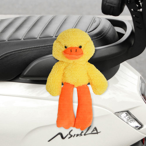 爱玛爱朵qb33电动车装饰品公仔卫士ab51车尾毛绒玩偶挂件配件摆件